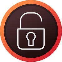 Unlock Creative Icon Design vector