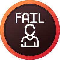 Fail Creative Icon Design vector