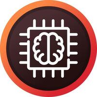 Super Brain Creative Icon Design vector