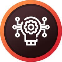 Technology Disruption Creative Icon Design vector