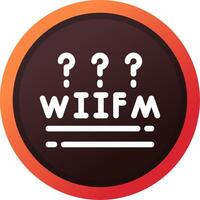 WIIFM Creative Icon Design vector