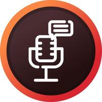 Podcast Creative Icon Design vector