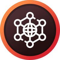 Neural Network Creative Icon Design vector