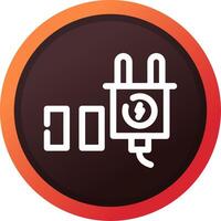 Line Brown Gradient Design vector