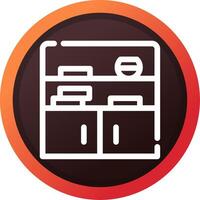 Bookshelf Creative Icon Design vector