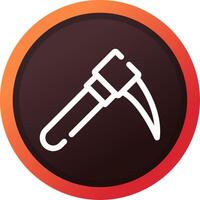 Pickaxe Creative Icon Design vector