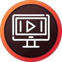 vídeo márketing creativo icono diseño vector