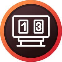 Scoreboard Creative Icon Design vector