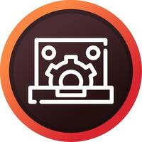 Content Management System Creative Icon Design vector