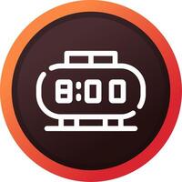 Digital Clock Creative Icon Design vector