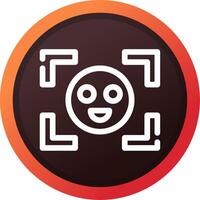 Face Detection Creative Icon Design vector