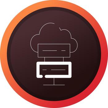 Cloud Computing Creative Icon Design vector