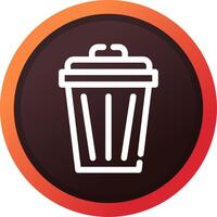 Trash Can Creative Icon Design vector