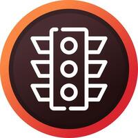 Traffic Light Creative Icon Design vector