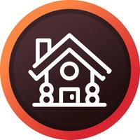 Cabin Creative Icon Design vector