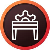 Table Saw Creative Icon Design vector