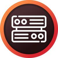 Server Creative Icon Design vector