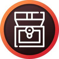 Treasure Chest Creative Icon Design vector