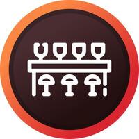 Bar Counter Creative Icon Design vector