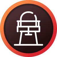 High Chair Creative Icon Design vector