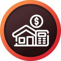 Home Loan Calculator Creative Icon Design vector