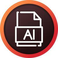 diseño de icono creativo de archivo ai vector