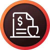 Documentation Fee Creative Icon Design vector