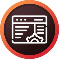 Browser Creative Icon Design vector
