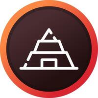 Pyramid Creative Icon Design vector