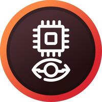 Eye Augmentation Creative Icon Design vector