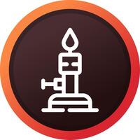 Bunsen Burner Creative Icon Design vector