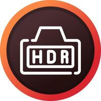 Hdr Creative Icon Design vector