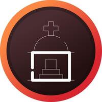 Mausoleum Creative Icon Design vector