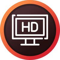 Television Creative Icon Design vector