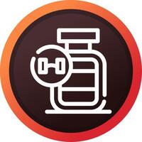 Protein Powder Creative Icon Design vector