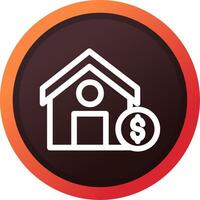 House Sale Creative Icon Design vector