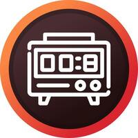 Digital Stopwatch Creative Icon Design vector