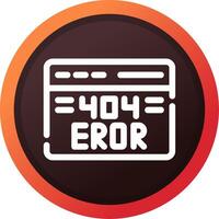 404 Error Creative Icon Design vector