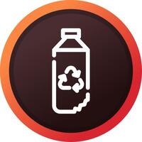 Water Bottle Creative Icon Design vector