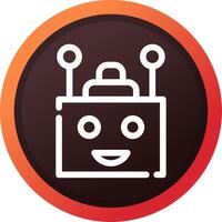 Chatbot Creative Icon Design vector