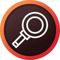 Magnifying Creative Icon Design vector