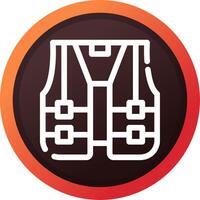 High Visibility Vest Creative Icon Design vector