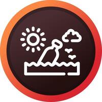 Message In A Bottle Creative Icon Design vector