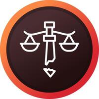 Injustice Creative Icon Design vector