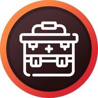 First Aid Kit Creative Icon Design vector