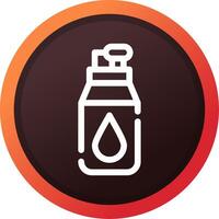 Water Bottle Creative Icon Design vector