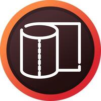 Tissue Roll Creative Icon Design vector