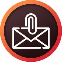 Attach File Email Creative Icon Design vector