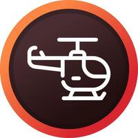 Helicopter Creative Icon Design vector