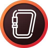 Carabiner Creative Icon Design vector